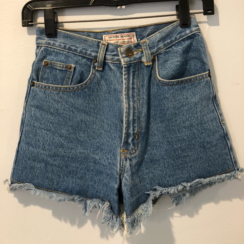 VINTAGE GUESS jean shorts!!